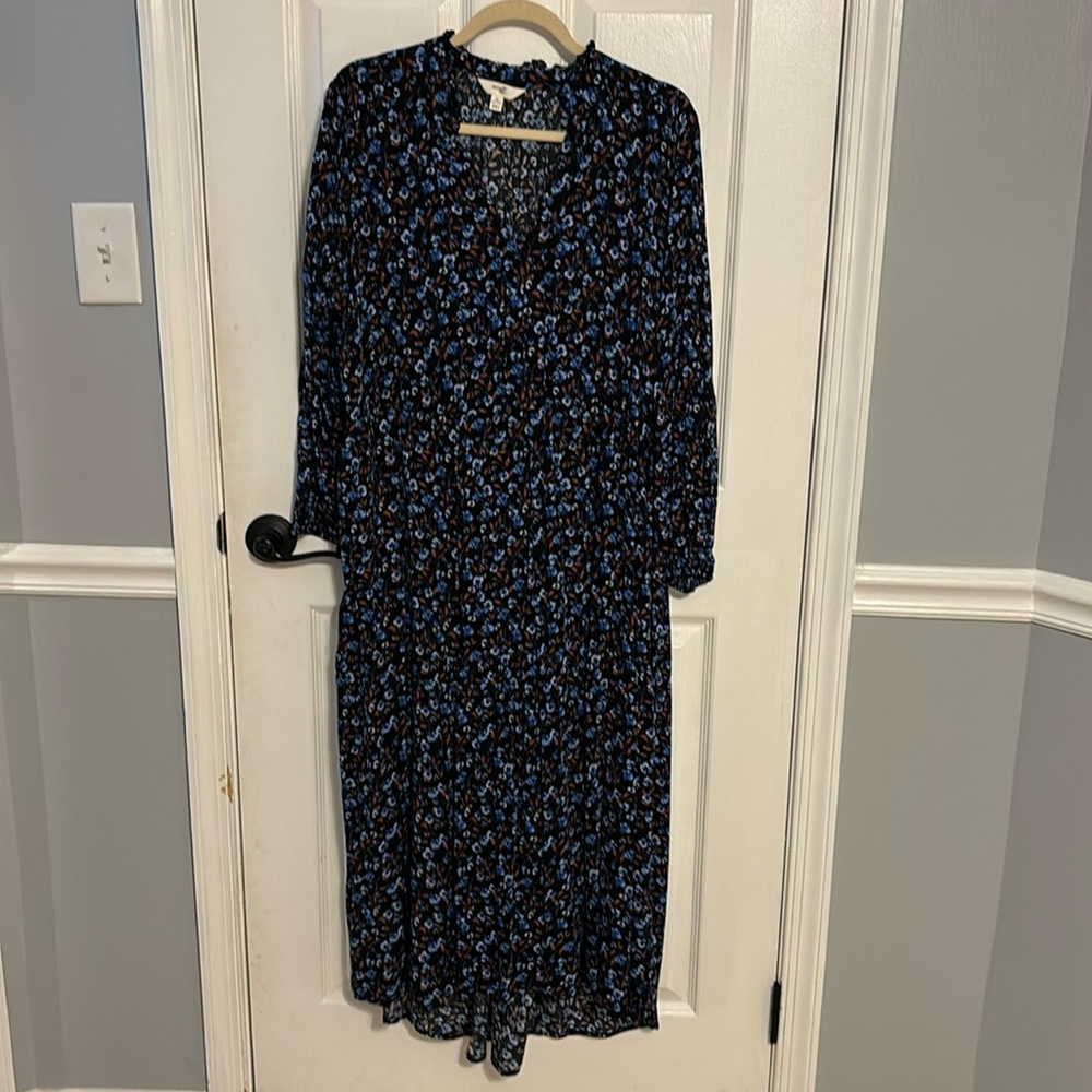 Long flowy floral dress